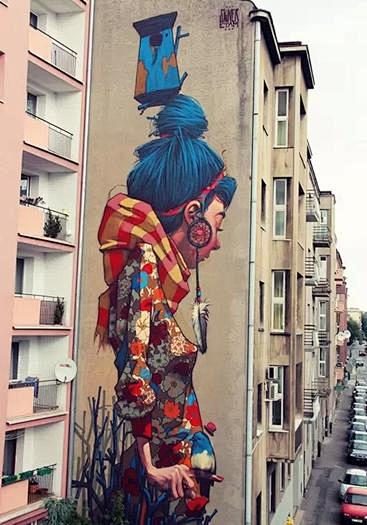 【街头艺术家创作领地】一个色彩斑斓的城市...