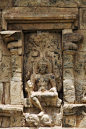 Tenkailasa神社。神在壁龛，南墙。印度泰米尔纳德邦Gangaikondacholapuram