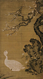 吕纪狮头鹅图