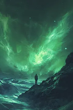 南极光自然美景视觉盛宴