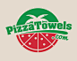 PizzaTowels商标设计 披萨logo 食品 海滩 旅游度假 椰树 快餐 商标设计  图标 图形 标志 logo 国外 外国 国内 品牌 设计 创意 欣赏