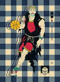 #别的插画# 艺术有的时候就是这么奇妙，浮世绘和NBA篮球也在墨尔本插画家 Andrew Archer笔下结合，展开一场跨越文化和时空的对话。Archer将自己对篮球与艺术的热情放大到《 Edo-Ball》系列中，从NBA选手 Kawhi Leonard、Shawn Kemp 到代表弹跳力的兔子和球场狙击手，都和东方文化中的意象来了一次巧妙 ​​​​...展开全文c
