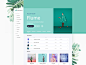 Green Music Player simple music think green ui web