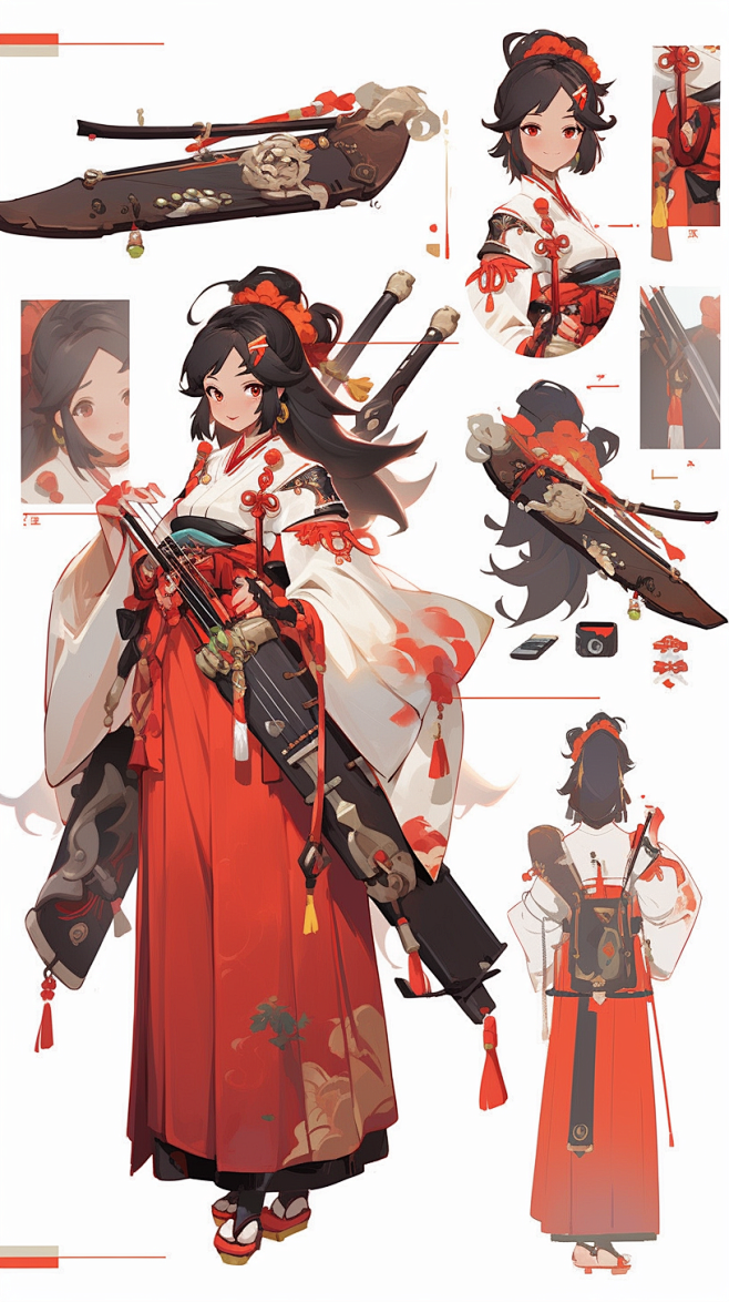 ai法师剑客角色设定图集赛博朋克人物服装设计游戏原画概念参考淘宝网