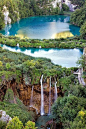 Waterfalls in Plitvice Lakes National Park, Croatia: 