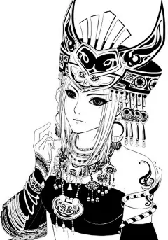 古风 Q版 线稿大全，漫画上色线稿大全，上色素材，橡皮章子图案素材