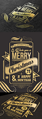 2014 Christmas card圣诞卡印刷烫金设计//Ra 设计圈 展示 设计时代网-Powered by thinkdo3