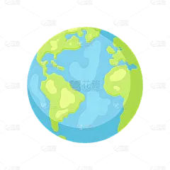 常规系列-宇宙系列插画风地球元素