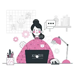 办公  - 源文件下载【酷图网】居家办公,工作,职场,在家办公,兼职,办公