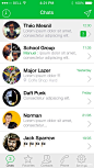 Whatsapp ios7界面设计