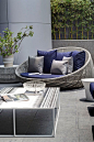 Canasta 13 Ovoid Sofa Patricia Urquiola B Italia #Outdoor, Italy