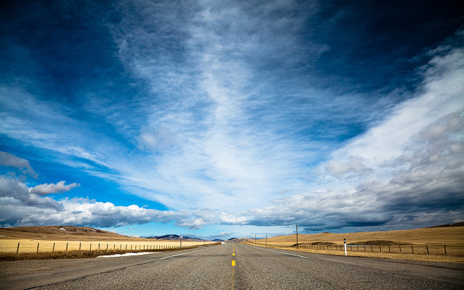 blue skies clouds hi...