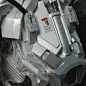 rhubarbes:<br/>“ Mech detail by Mark Chang<br/>More robots here.<br/>”
