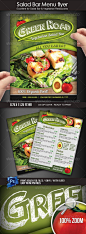 (1) Salad Bar Menu Flyer | MENU | Pinterest