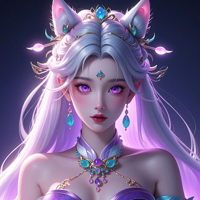魅惑紫__终于知道为什么狐妖的技能是紫色...