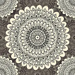 曼陀罗装饰无缝图案。复古,佩斯利元素。点缀。传统的，民族的，土耳其的，印度的图案。非常适合织物和纺织