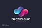 互联网云存储主题Logo设计模板 Techcloud – Logo Template – 设计小咖