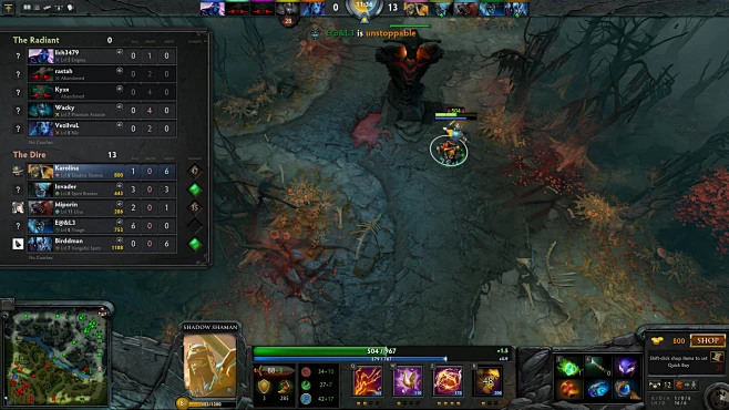 Dota 2 scoreboard ui screenshot-花瓣网