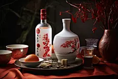 白瓷酒水酒瓶白酒酒图片摄影图