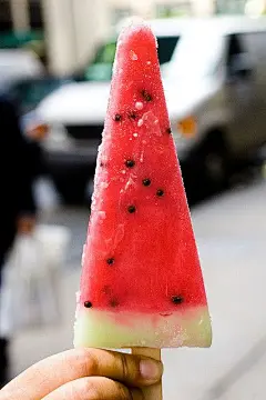 Watermelon popsicle.