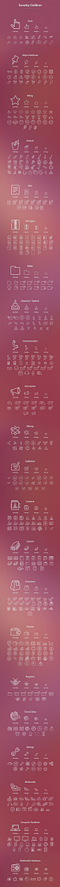 Swanky Outlines - 1000 ICON SET http://pixelkit.com/amember/aff/go?r=27299&i=25 #icon #design