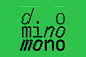 多米诺骨牌启发实验性像素错位设计排版装饰英文字体 Domino Mono