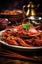 数字艺术食物餐饮美食香辣蟹创意摄影图片-众图网