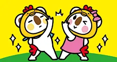 #OK熊# #OKI&amp;KIKI# #表情# #新年# #祝福#  #情人# #元气# #懵# #萌# #可爱#