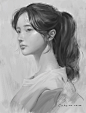 侧脸