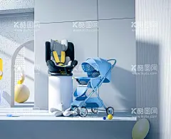 C4D模型婴儿车  - 源文件下载【酷图网】C4D模型,婴儿车,C4D,模型,安全,座椅,儿童,海报,背景,广告,场景