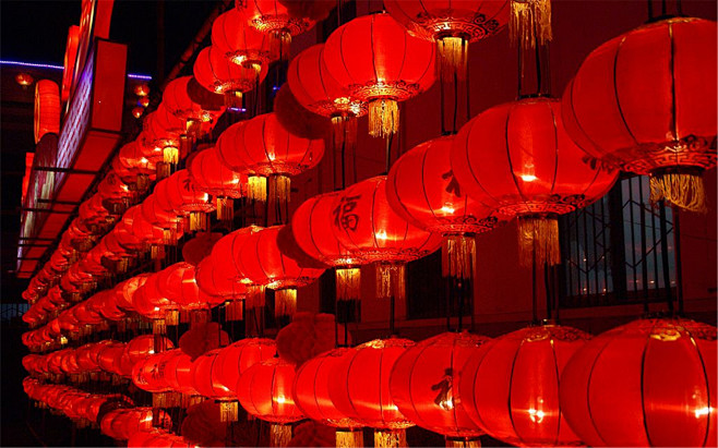 元宵节赏花灯正月十五灯会唯美场面高清摄影图片素材桌面壁纸