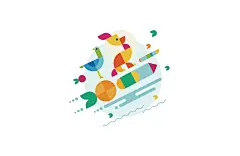 芒果圆少儿美术品牌形象设计-古田路9号-品牌创意/版权保护平台