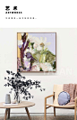 YASAN 后现代高端彩色油画客厅沙发背景抽象装饰画艺术定制挂画-tmall.com天猫