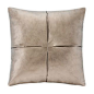 Madison Park Metallic Faux Leather Decorative Accent Pillow - Multiple Options