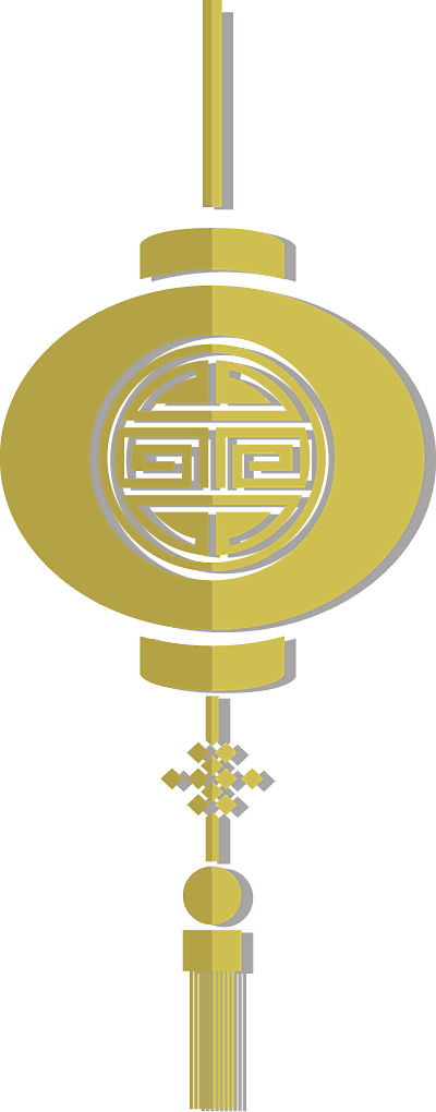 东方传统新年金色元素新年氛围png免扣素材