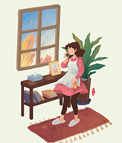 骄纵不傲采集到彩色插画练习