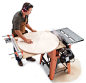 Tablesaw Circles:  Saw beautiful round tabletops with a simple shop-made jig.