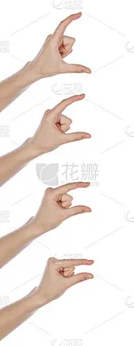 年轻女孩的双手大小不一