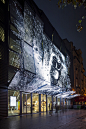 折叠光带 – 巴黎Alésia电影院改造项目 / Manuelle Gautrand Architecture : 丝带般的发光立面以变幻的图案将人们引入电影世界。