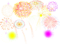 天空绽放烟花喜庆