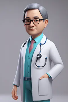 医院护工医生人物模型