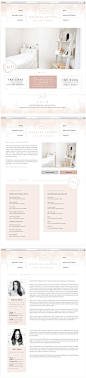 Rebecca Jaynes Beauty Salon Brand Design by Salted Ink | Salon Branding | Brand Design and Website Design | View the full brand transformation at www.saltedink.com |
