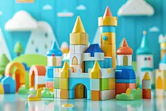 早教类积木玩具模型