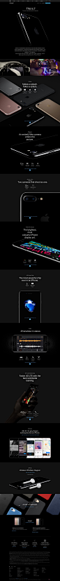 Apple iphone7 Landing Page页面源文件下载【for sketch】 #UI# #Web#