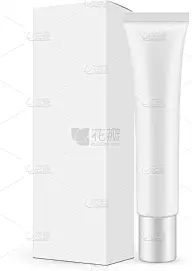 分离着色,塑胶,纸,圆柱体,盒子,白色,长方形,防晒霜,空白的,纸盒