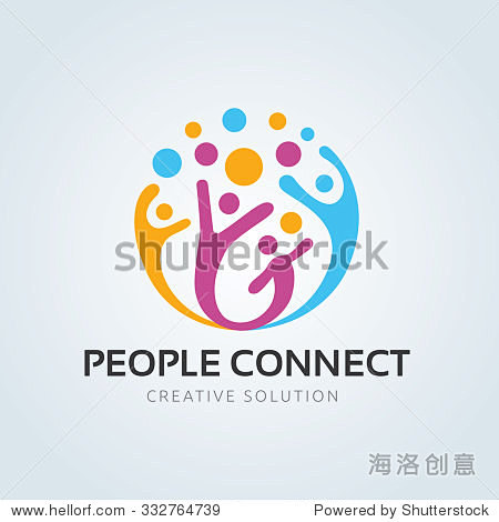 People connect logo,...