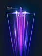10款光线速度夜光荧光网线光纤5G通讯创意海报PSD模板素材设计