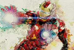 PS教程！巧用滤镜制作泼墨效果钢铁侠海报 - 优优教程网