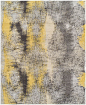 Dalyn Neo Grey Vision Graphite 5'3" x 7'7" Area Rug: 