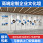 企业展厅高端定制文化墙公司背景墙团队展示墙员工风采文化形象墙-淘宝网